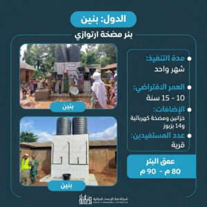 حفر بئر مضخة إرتوازي - بنين